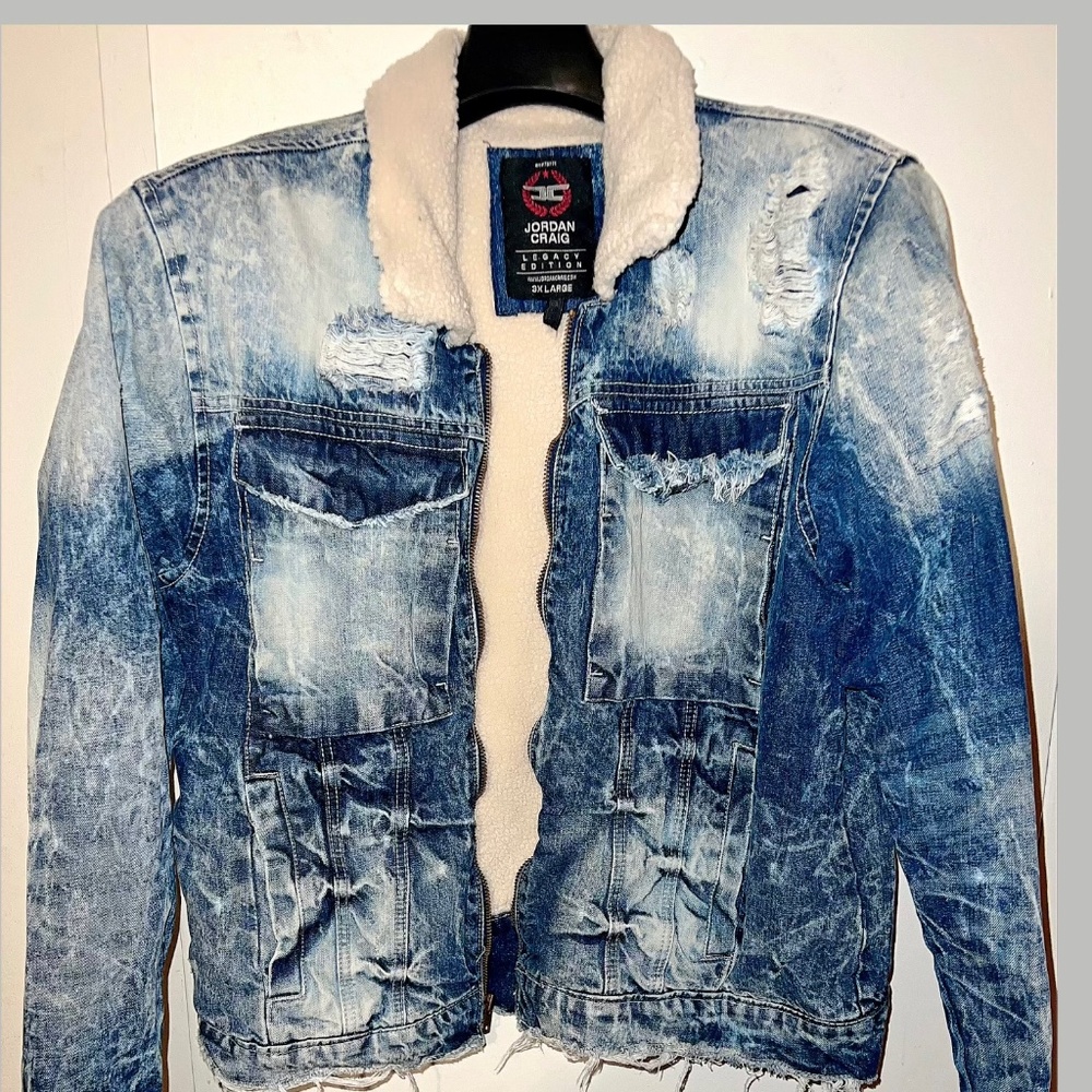 Jordan Craig New School Sherpa Trucker Denim Jacket